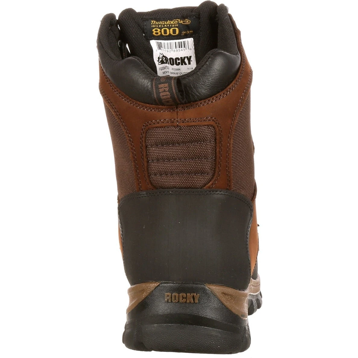 Rocky Men's Core 8" WP 800G Ins Outdoor Boot - Brown - FQ0004753 - Image 3