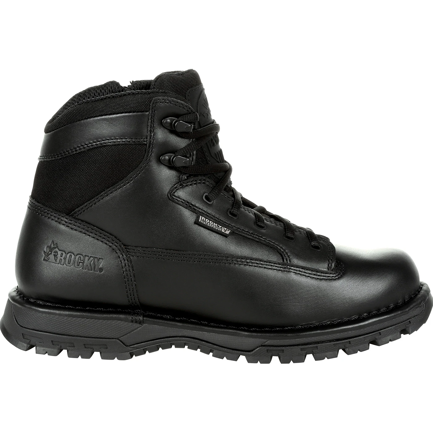 Rocky Women's Portland 6" Black Side Zip Waterproof Public Service Boot - Image 3