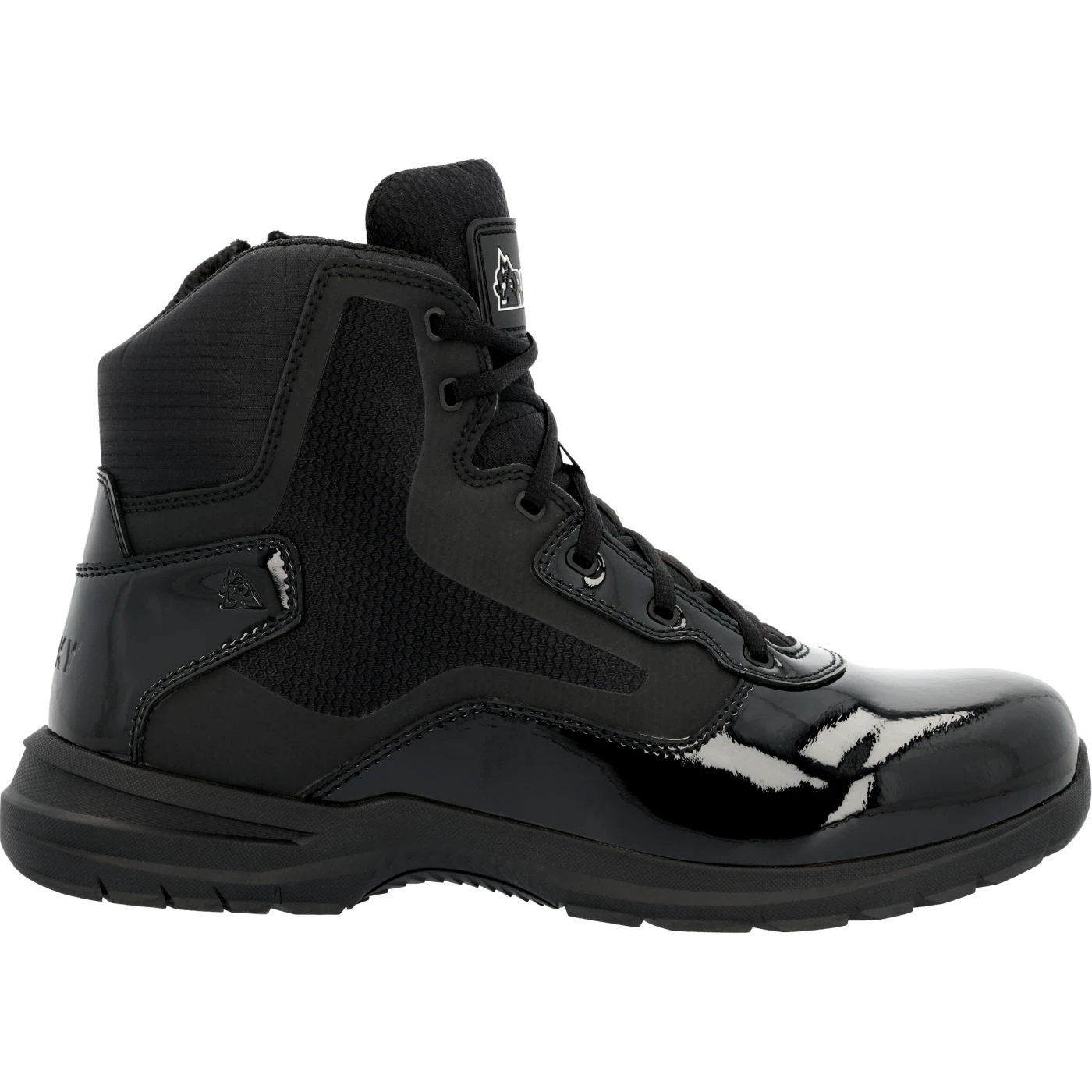 Rocky Cadet 6" Black Side Zip Public Service Boot - Image 7