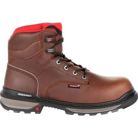 Rocky Men's Rams Horn 6" Comp Toe WP Work Boot - Brown - RKK0257 - Image 5