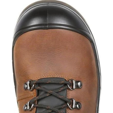 Rocky Men's Worksmart 6" Comp Toe Metguard WP Work Boot Brown RKK0266 - Image 6