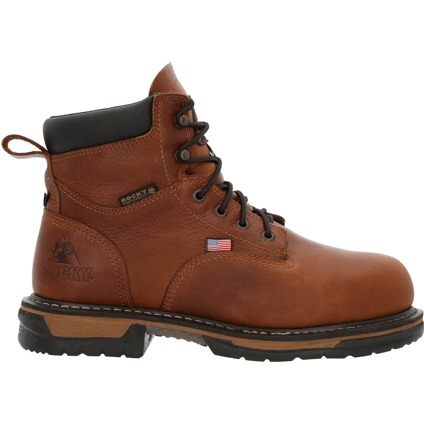 Rocky IronClad Steel Toe Met Guard Waterproof Work Boots - Image 3