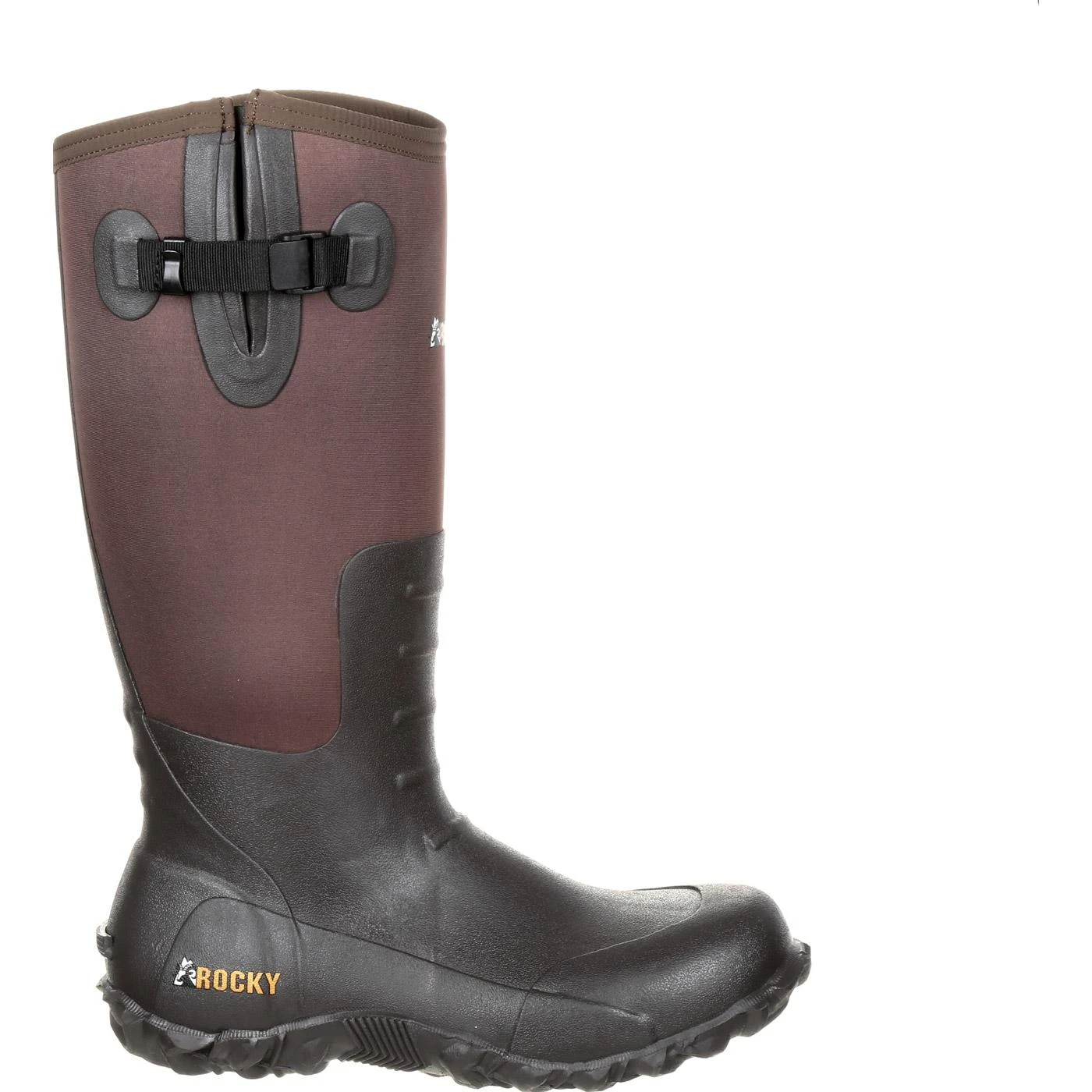 Rocky Core Brown Rubber Waterproof Outdoor Boot - Image 3
