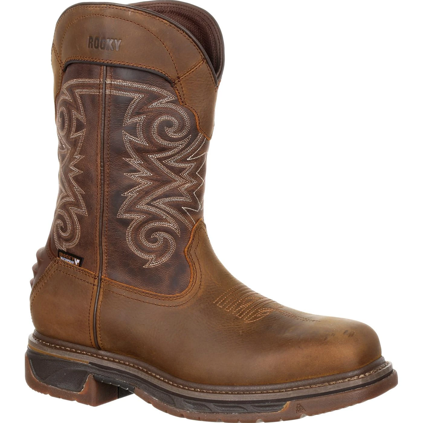 Rocky Iron Skull Composite Toe Waterproof Western Boot