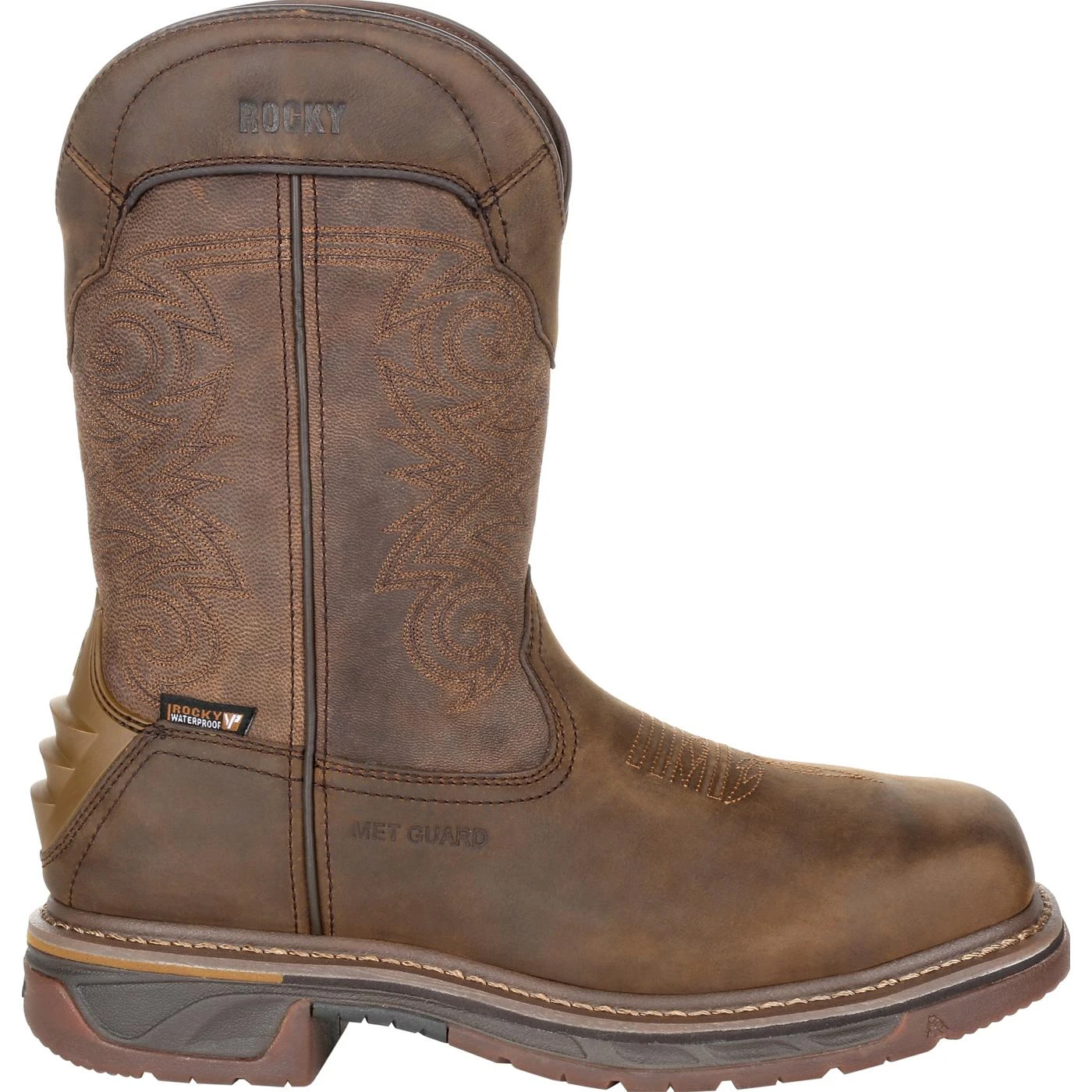 Rocky Square Toe Western Boot With TPU Heel Counter - Image 3